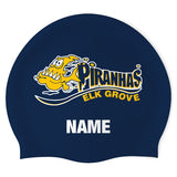 Elk Grove Piranhas - Swimoutlet PO20605 (NBL/02/P) - Wrinkle-Free Silicone Swimming Cap