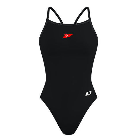 Hudson - Solid Skinny Strap Swimsuit - PERSONALIZED