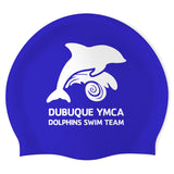 Dubuque Dolphins - Swimoutlet PO22889177 (Royal/1) - Custom Silicon Swimcap