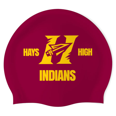 Hays High - Swimoutlet PO23001764 (BUR/1) - Custom Silicon Swimcap