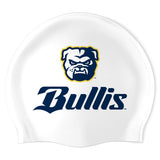 The Bullis School Swim Team - Swimoutlet PO25524790 (WHT/02) - Wrinkle-Free Silicone Swimming Cap