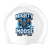 Mighty Moose Swim Team - Swimoutlet PO25570141 (WHT/03) - Wrinkle-Free Silicone Swimming Cap