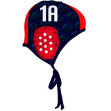 Goalie Gold Coast Goalie Navy Cords FV - Ear guard Red - Water Polo Cap