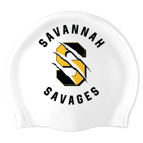 Savannah Savages - Swimoutlet PO22834598 (White/2) - Custom Silicon Swimcap