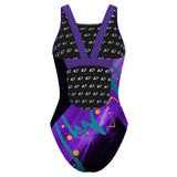 Dundas Seahawks - Purple V2 - Classic Strap Swimsuit