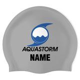 AquaStorm - Swimoutlet PO58690 (MSI/03/P) - Wrinkle-Free Silicone Swimming Cap