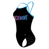 LE-Ladies-Black- No wave - Skinny Strap Swimsuit