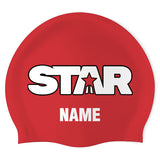 STAR Swimming - Swimoutlet PO26430142 (RED/02/P) - Wrinkle-Free Silicone Swimming Cap
