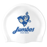 Jumbos Swim Club - Swimoutlet PO26141366 (WHT/02) - Wrinkle-Free Silicone Swimming Cap