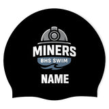 Miners BHS Swim - Swimoutlet PO25437918 (BLK/03/P) - Wrinkle-Free Silicone Swimming Cap