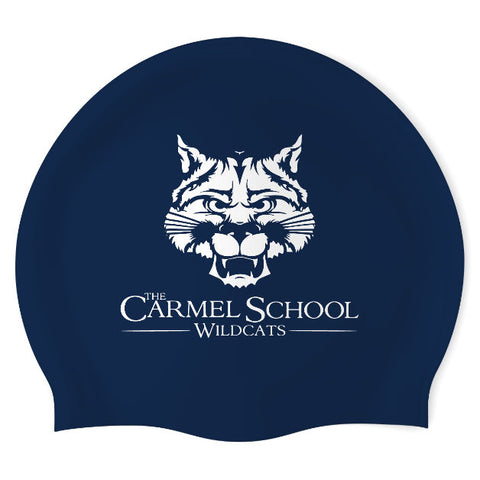The Carmel School - Swimoutlet PO25520815 (NBL/01) - Wrinkle-Free Silicone Swimming Cap