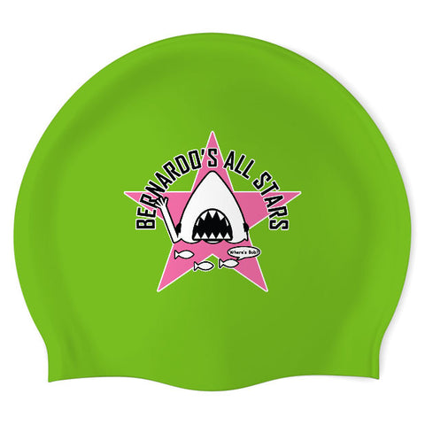 Bernardo's All Stars Masters Swimming - Swimoutlet PO47189 (DGG/03) - Wrinkles Free Silicone Swimming Cap