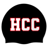 Hallbrook Hurricanes - Swimoutlet PO73152 (BLK/02) - Wrinkle-Free Silicone Swimming Cap