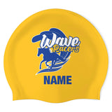 Westminster Waves_SwimoutletSO18051887 (YEL_02-P) - Wrinkle-Free Silicone Swimming Cap