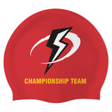 St. Cloud Thunderbolts Aquatics - Swimoutlet PO26215248 (RED/03) - Wrinkle-Free Silicone Swimming Cap