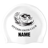 Otters Swim Club - Swimoutlet PO2943-0123 (WHT/01/P) - Wrinkle-Free Silicone Swimming Cap