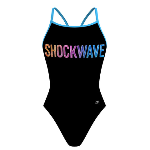 LE-Ladies-Black- No wave - Skinny Strap Swimsuit