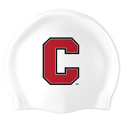 C Logo - Swimoutlet PO25906173 (WHT/02) - Wrinkle-Free Silicone Swimming Cap