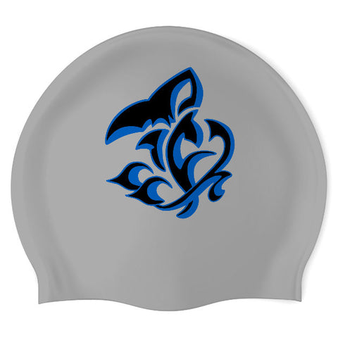 Country Club Hills Sharks - Swimoutlet PO25136 (MSI/02) - Wrinkle-Free Silicone Swimming Cap