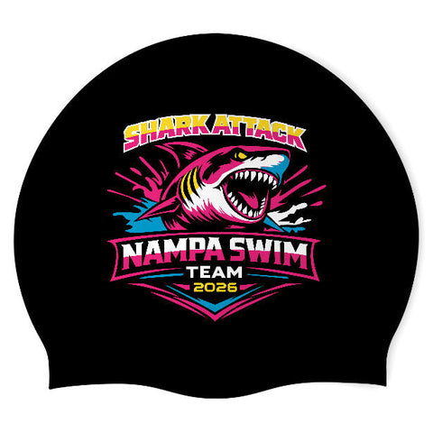 Nampa Swim - Swimoutlet PO26165803 (BLK/04) - Wrinkle-Free Silicone Swimming Cap