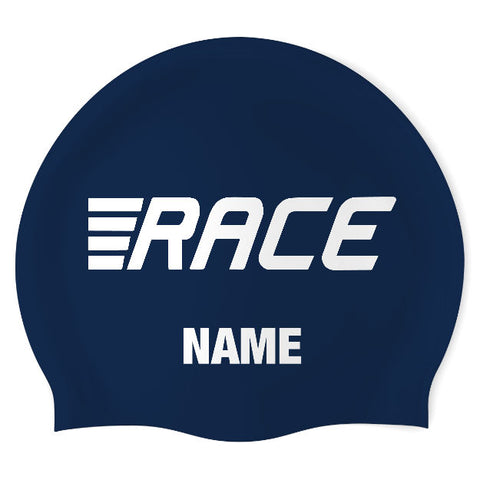 RACE - Swimoutlet PO50132 (NBL/01/P) - Wrinkle-Free Silicone Swimming Cap