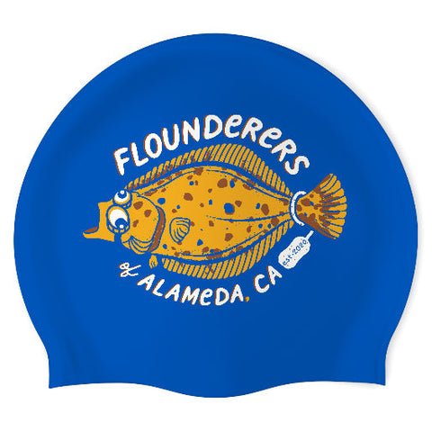 Crown Beach Flounderers - Swimoutlet PO 26571178 (RBL/03) - Wrinkle-Free Silicone Swimming Cap