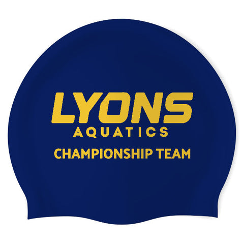 Lyons Aquatics - Swimoutlet PO25887763 (NBL/01) - Wrinkle-Free Silicone Swimming Cap