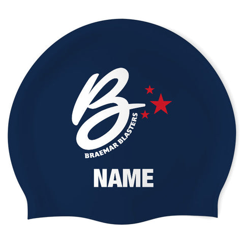 Braemar Blasters Swim Team - Swimoutlet PO72586 (NBL/02/P) - Wrinkles Free Silicone Swimming Cap