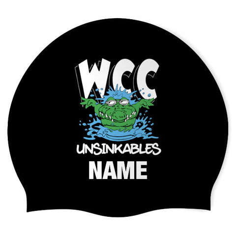 Wiscasset Unsinkables - Swimoutlet 25590815 (BLK-03-P) - Wrinkle-Free Silicone Swimming Cap