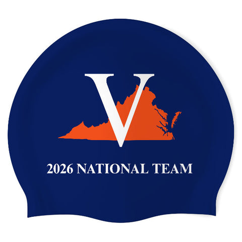 V 2026 National Team - Swimoutlet PO26014498 (NBL/02) - Wrinkle-Free Silicone Swimming Cap