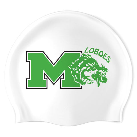 Monahans HS - Swimoutlet PO25894525 (WHT/02) - Wrinkle-Free Silicone Swimming Cap
