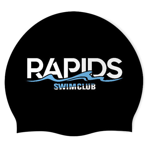 RAPIDS SWIM CLUB - Swimoutlet PO26461201 (BLK/02) - Wrinkle-Free Silicone Swimming Cap