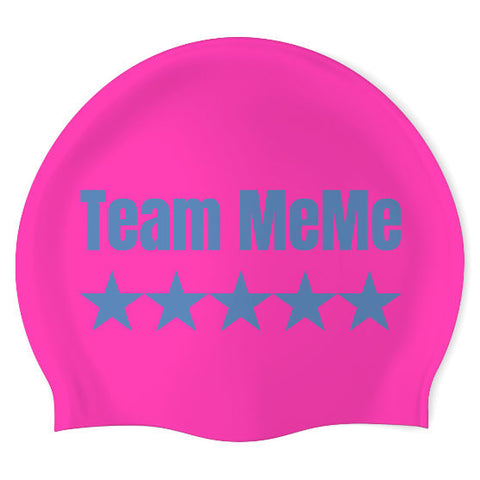 Team MeMe - Swimoutlet PO26323783 (NEP/01) - Wrinkle-Free Silicone Swimming Cap