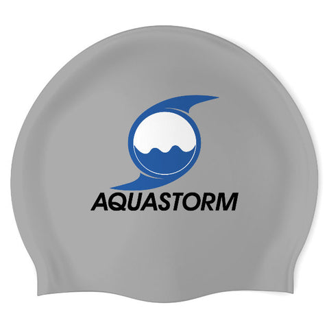 AquaStorm - Swimoutlet PO58690 (MSI/03) - Wrinkle-Free Silicone Swimming Cap