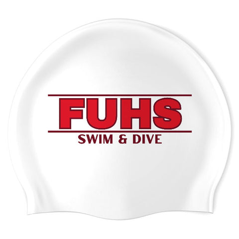 FUHS SWIM AND DIVE - Swimoutlet PO25979798 (WHT/02) - Wrinkle-Free Silicone Swimming Cap
