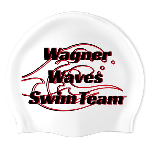 Wagner Waves - Swimoutlet PO18079043 (WHT/02) - Wrinkle-Free Silicone Swimming Cap