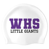 Waynesboro HS Swim Team - Swimoutlet PO25747225 (WHT/02) - Wrinkle-Free Silicone Swimming Cap