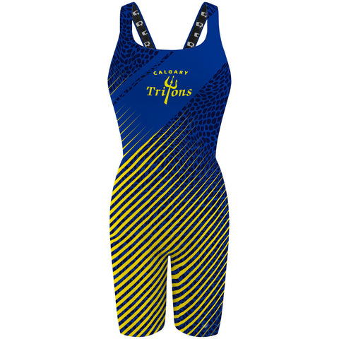 Calgary Tritons - Classic Strap Long Knee Women Jammer