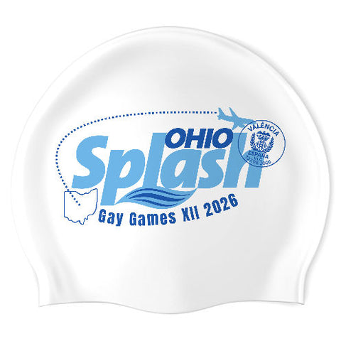 Ohio Splash - Swimoutlet PO26235827 (WHT/02) - Wrinkle-Free Silicone Swimming Cap