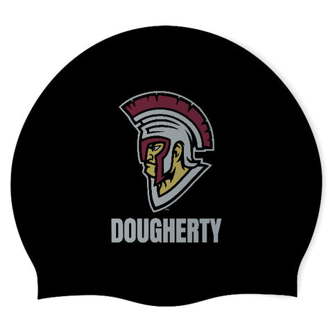 Dougherty High School - Swimoutlet PO26168336 (BLK/03) - Wrinkle-Free Silicone Swimming Cap