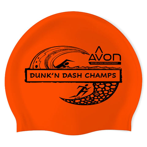 Avon Recreation - Swimoutlet PO25242117 (ORG/01) - Wrinkle-Free Silicone Swimming Cap