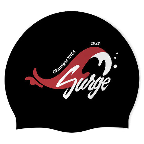 Okmulgee Surge - Swimoutlet PO76363 (BLK/02) - Wrinkle-Free Silicone Swimming Cap