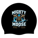 Mighty Moose Swim Team - Swimoutlet PO77056 (BLK/03) - Wrinkle-Free Silicone Swimming Cap