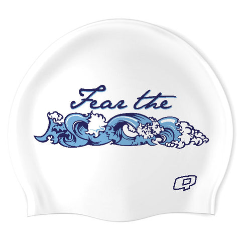 Watrous Whitecaps (WHT/02) - Wrinkle-Free Silicone Swimming Cap