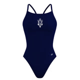 Holy Name of Mary - Solid Skinny Strap Swimsuit - PERSONALIZED