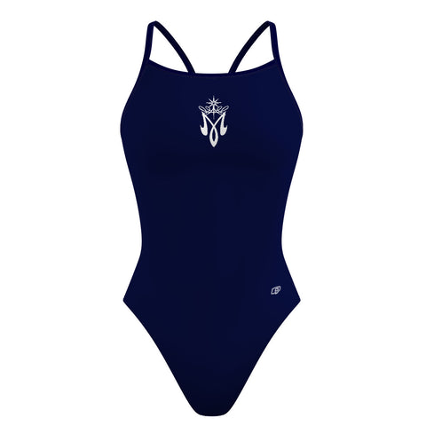 Holy Name of Mary - Solid Skinny Strap Swimsuit - PERSONALIZED
