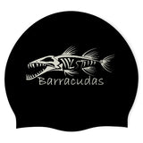 Lebanon Barracuda Swim Team - Swimoutlet PO69342 (BLK/01) - Wrinkle-Free Silicone Swimming Cap