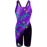 Dundas Seahawks - Purple V2 - Classic Strap Long Knee Women Jammer
