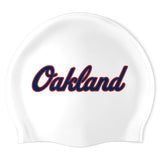 Oakland High School - Swimoutlet PO25524980 (WHT/02) - Wrinkle-Free Silicone Swimming Cap