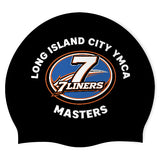 Long Island City Ymca Masters - Swimoutlet PO25892496 (BLK/03) - Wrinkle-Free Silicone Swimming Cap